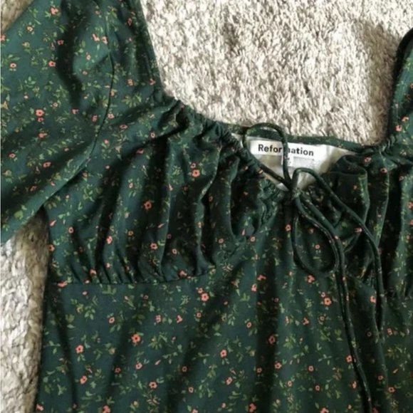 Reformation Anjeline Dress - Coriander - Picture 6 of 8